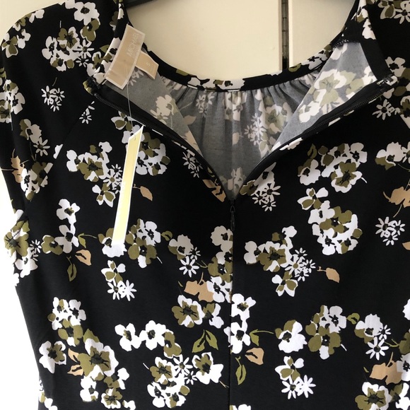 🎉Host Pick🎉Michael Kors Floral-Print Cutout Midi Dress - Picture 7 of 7